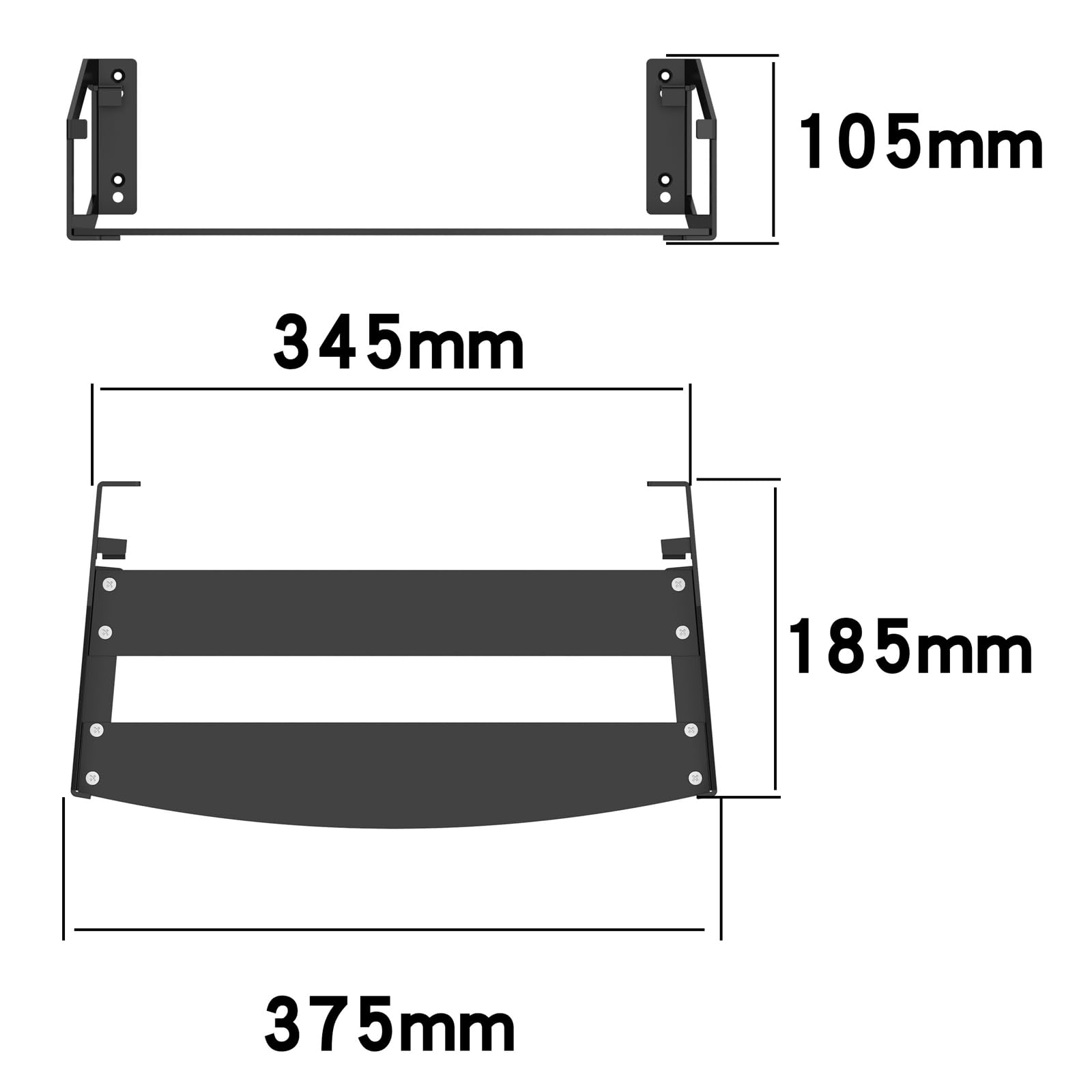 LOKEKE Soporte de pared compatible con Sonos Five, soporte de pared de metal compatible con altavoces Sonos Five
