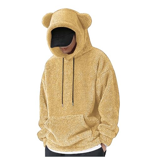 Sudadera de hombre en talla grande que soluciona los días fríos con su tejido térmico