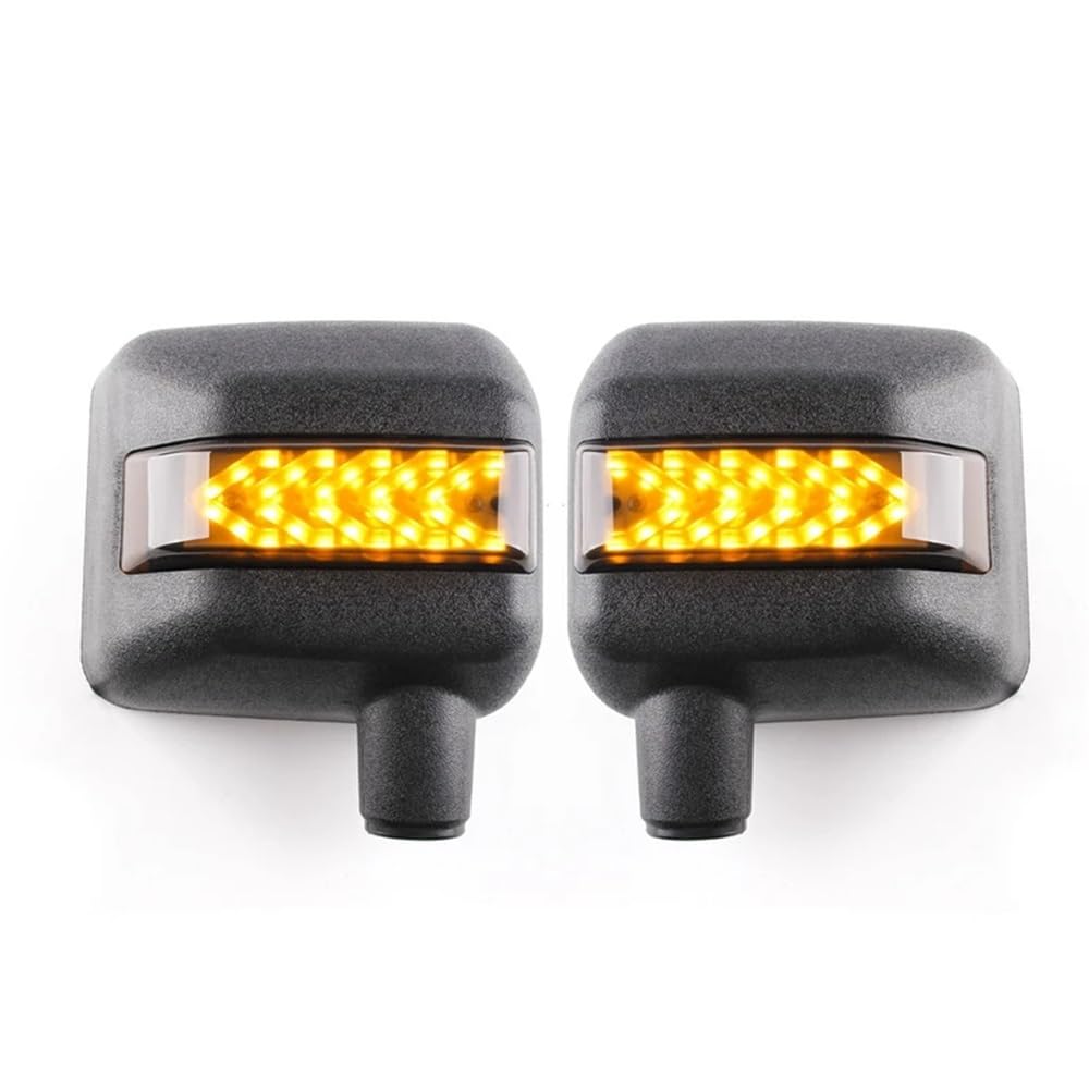 Luz señal giro lateral para Wrangler JK intermitentes blanco ámbar en carcasas espejos 8