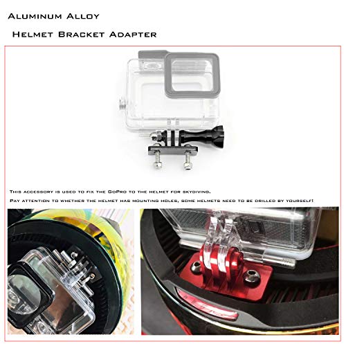 Universal Helmet Fixed Mounts, Camera Metal Bracket Adapter, Camera Accessories For Gopro Series Sport Camera/Skydiving Helmet With 1/4" Screw Adapter (Aluminum Alloy) #TOP5