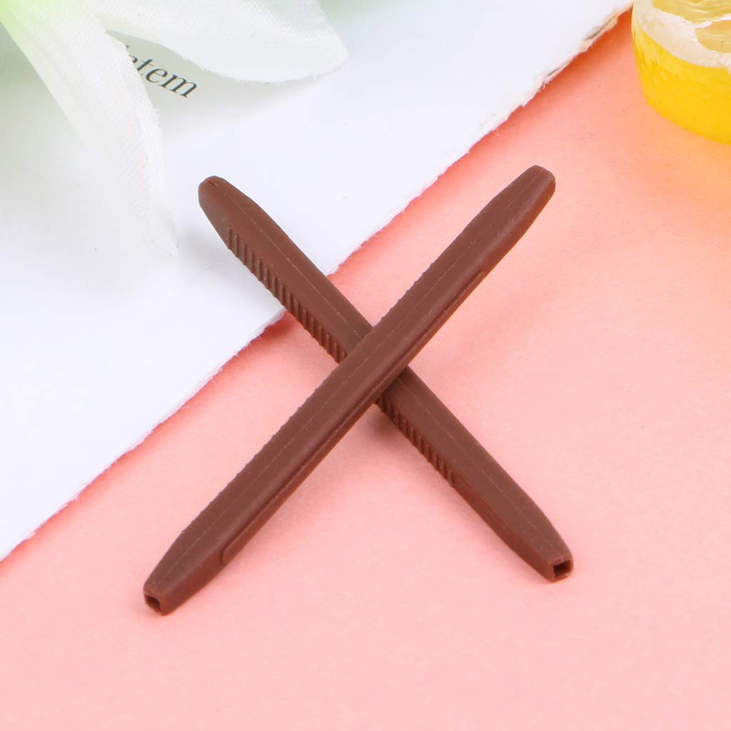 HUANIZI 4 Pairs Anti Slip Ear Hook Eyeglass Eyewear Leg Silicone Tip Ear Grip Temple Hook Spectacle Eyeglasses, Black