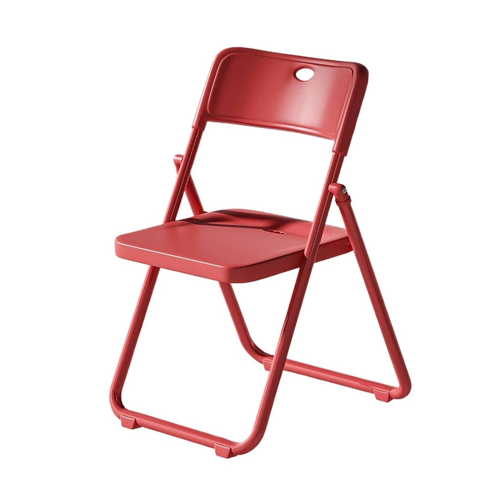 Chaise d'événement pliable rouge avec dossier et tabouret de cuisine portable empilable