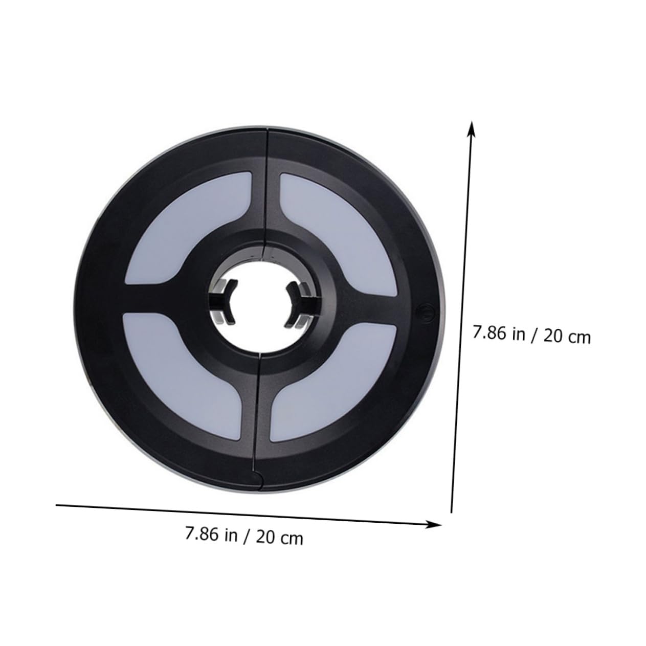 Mipcase Lampada Luce Sicura Nero in ABS per Ombrellone LED Multifunzione per Attività Notturne in Casa e'aperto per Uso Esterno e Campeggio