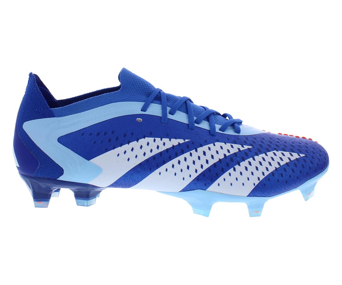 adidas Predator Accuracy 1 Low FG Unisex Shoes Size 12.5, Color: Bright Royal/Footwear White/Bliss Blue-Blue