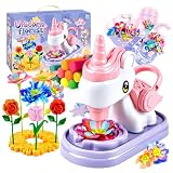 Hsmihair Bastelset Kinder 4-12 Jahre, Blumen Basteln Set mit Blumenpresse Kreativset, Geschenk Mädchen, Mitgebsel Kindergeburtstag, Feinmotorik Spielzeug für Zuhause, Garten & Schule