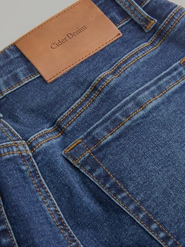 CIDER Jeans for Women Trendy Flare Jeans Denim Low Waist High Stretch Flared Trousers Slim Fit Pocket4