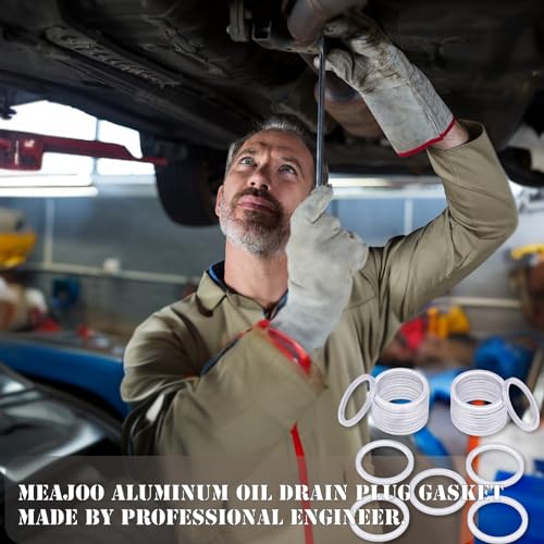 Image of 25PCS M16 Oil Drain Plug Gasket Crush Washer Seals Compatible with BMW Motorcycle and Auto for 07119963252