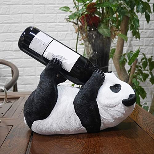 Soporte para botellas de vino creativo Panda multifunción miniatura 5