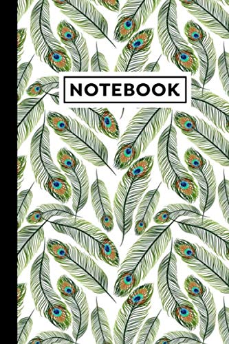 Notebook: Peacock Feathers Journal, Peacock Feathers Themed Gift For Peacock Lovers, Peacock Feathers Notebook, Size 6" x 9"