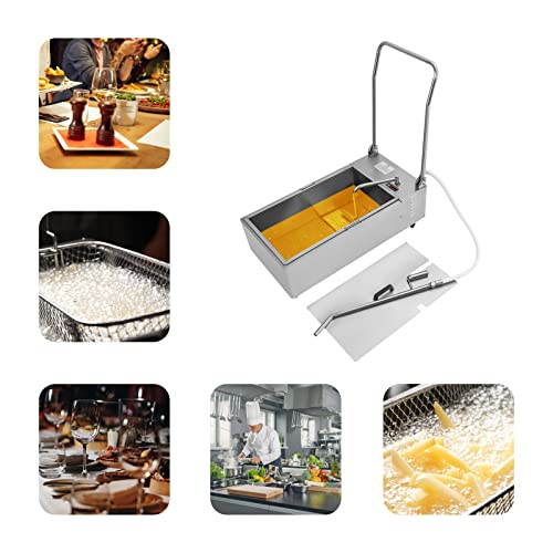 Máquina de filtro de aceite comercial, bomba de aceite de freidora de acero inoxidable para una limpieza eficiente de la cocina y un alto caudal