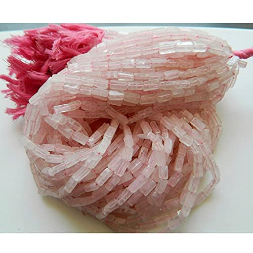 Perles en quartz rose 9mm pour création de bijoux et collier fait main