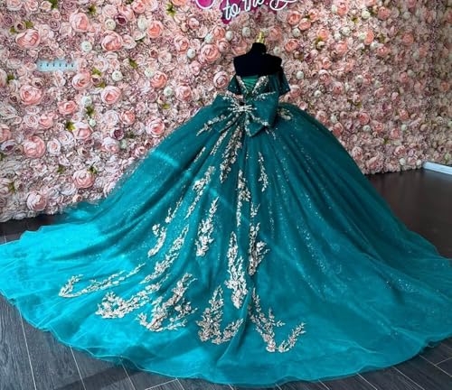 Silver Appliques Quinceanera Dresses Puffy Glitter Sweet 16 Dresses Gorgeous Beaded Ball Gown SE0334