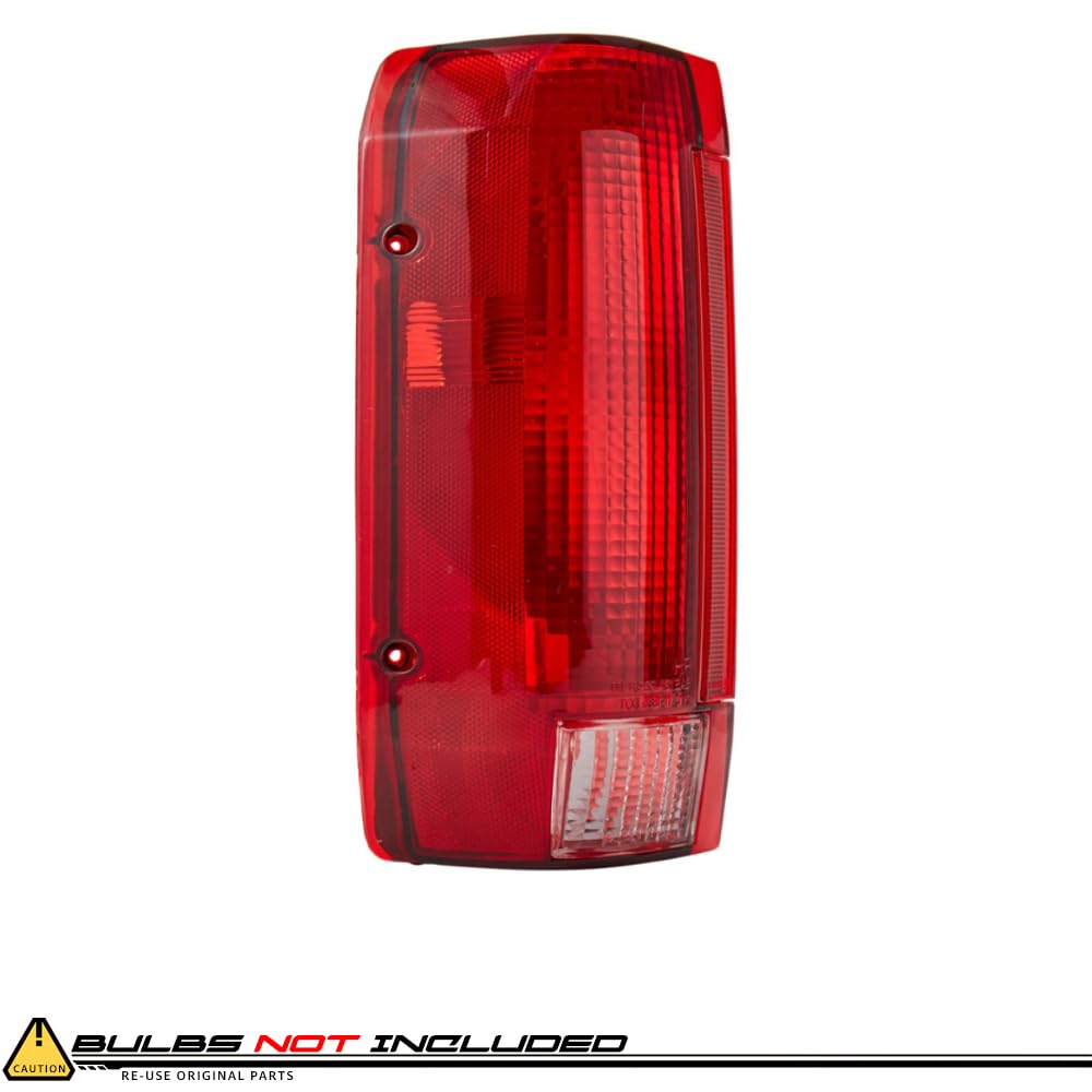 EPIC LIGHTING OE Style Replacement Rear Brake Tail Lights Assembly Compatible with Ford 90-96 F-150 (10/89) 90-97 F-250 F-350 Styleside Bronco [ FO2800106 E9TZ13405C FO2801105 E9TZ13404C ] Pair