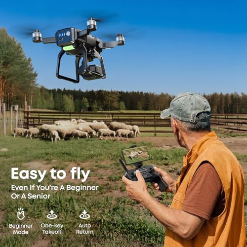 Image of Bwine F7GB2 Pro Drones with Camera for Adults 4K UHD Aerial, 3-Axis Gimbal, 10000FT Control, 75 Mins Flight Time with 3 Batteries, GPS Follow, Waypoint, Orbit Fly, Auto Return, Beginner Mode