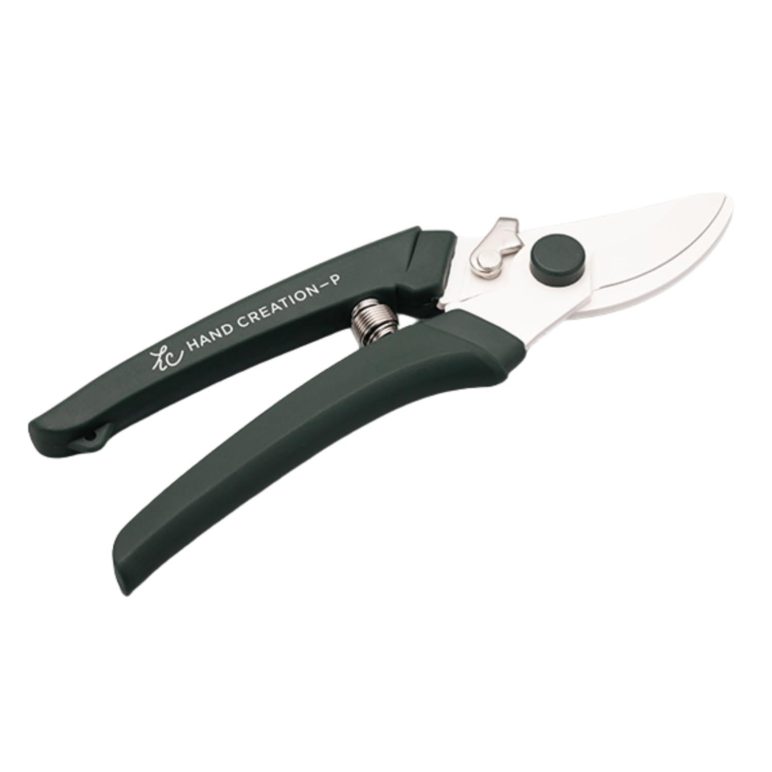 Japanese Hand Pruners - Sakagen Hand Creation, Ultra Sharp Bypass Pruning Shears for Flowers & Gardening, Made in Japan, P-180 (Moss Green)