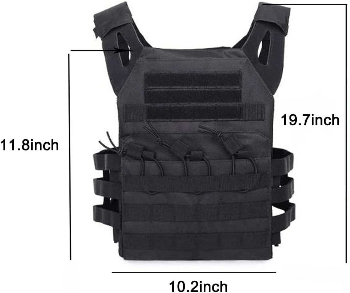AZB Tactical Vest Lightweight Breathable Airsoft Vest - Image 5