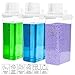 Monrocco Laundry Detergent Dispenser 3 Pack Laundry Soap Dispensers 78 oz Liquid Detergent Dispenser for Room Organization with 6 Removable Labels for Softener Bleach Powder Soda etc