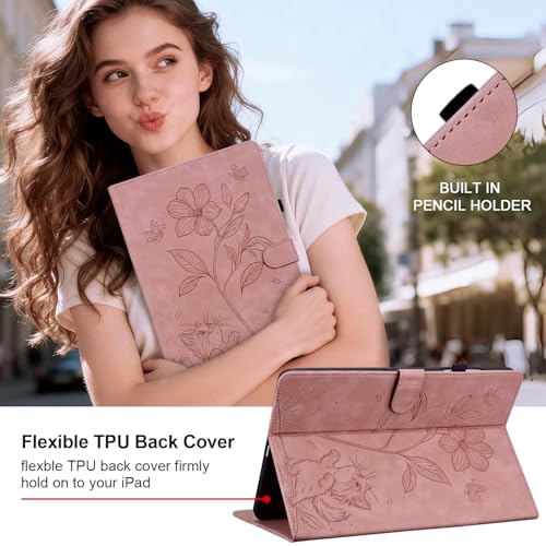 Étui iPad Pro 13 M5 2025 coque rose protection intégrale - 4