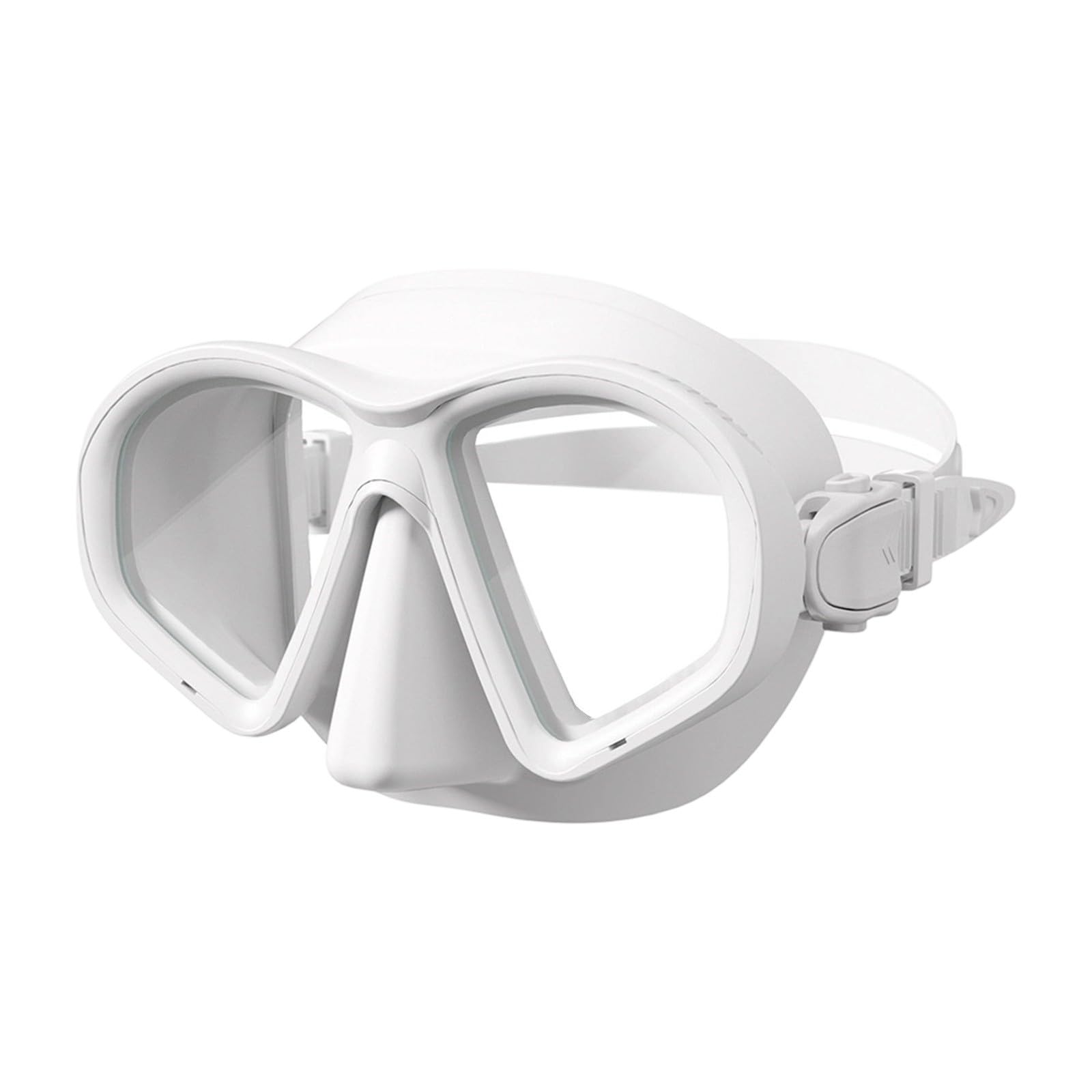 Diving Mask, Frameless Scuba Mask, Single Lens, Anti-Fog, Silicone Snorkel Swim Mask (B)