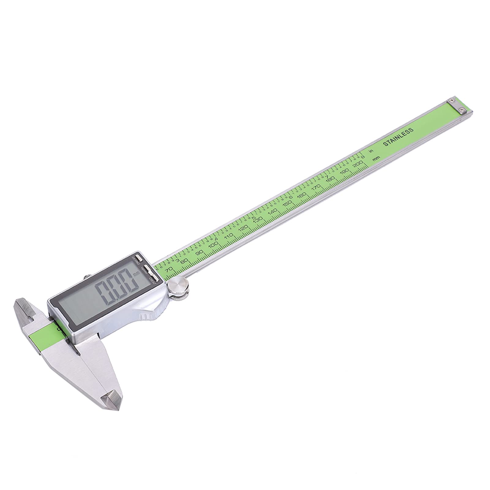 Calibrador digital vernier preciso acero inoxidable calibre de regla electrónica de alta resistencia para medición de bricolaje (200 mm)
