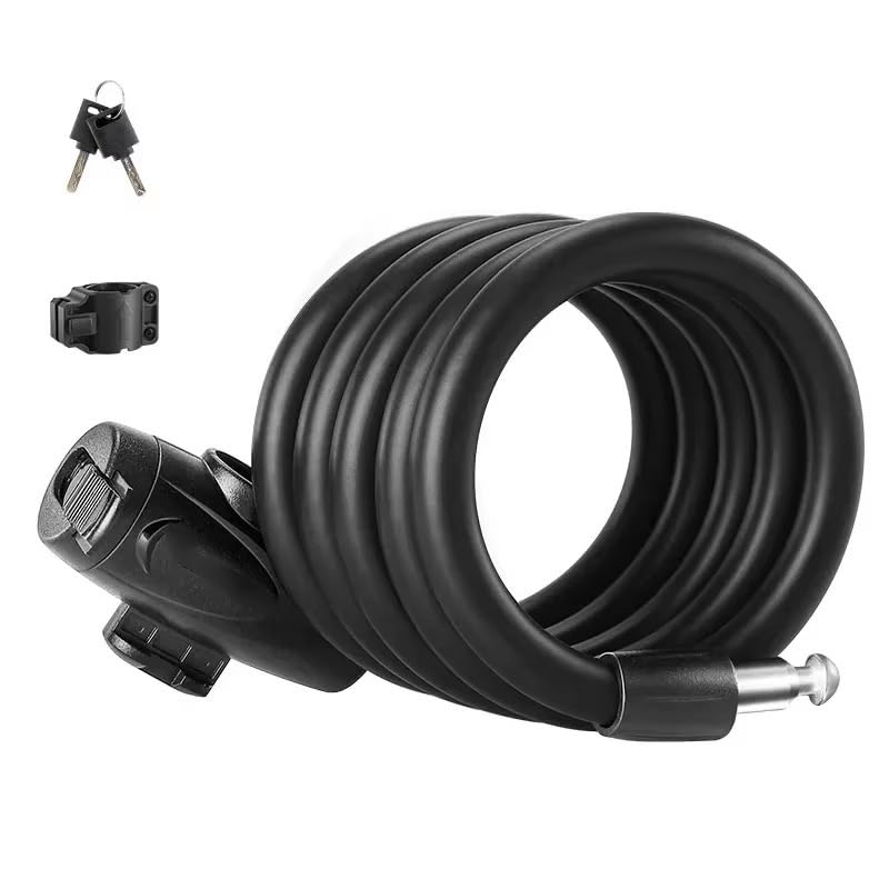 Candado Bicicleta Candado de cable for bicicleta alambre portátil for con 2 llaves