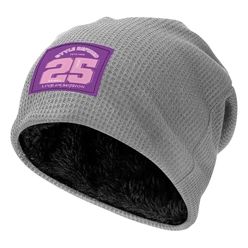 Bonnet de ski gaufré gris clair doux et chaud pour vos sorties en montagne et en ville