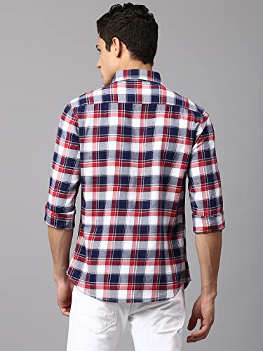 Image of Dennis Lingo Men's Yellow Slim Fit Cotton Casual Shirt