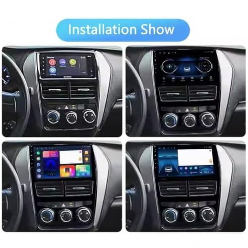 Radio de coche Android Auto inalámbrico y GPS para Toyota VIOS Yaris 2019 2020 2