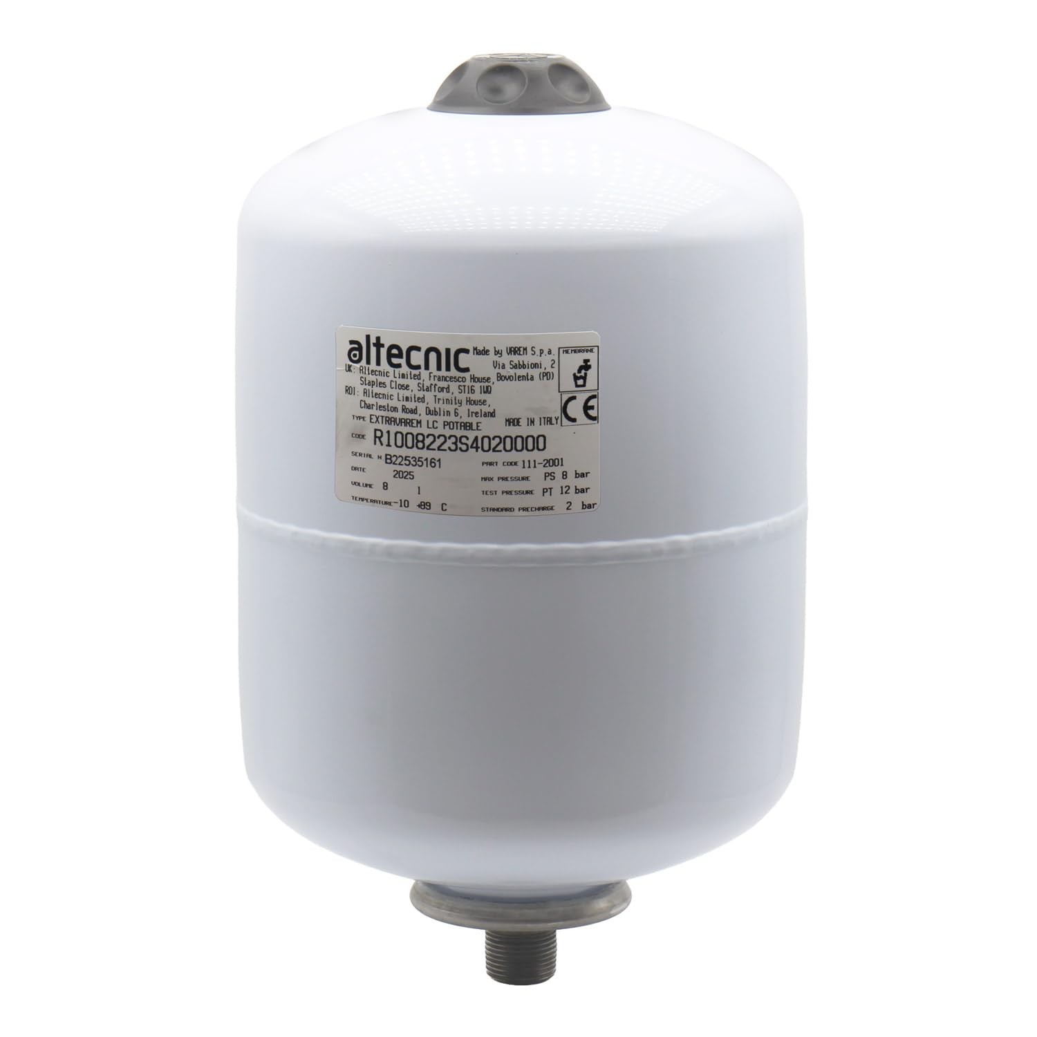 Altecnic – 8 Litre Potable Expansion Vessel R1008223