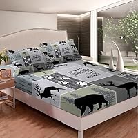Set Lenzuola Motocross Per Letto Matrimoniale - 3 Pezzi In Microfibra Con Stampa 3D