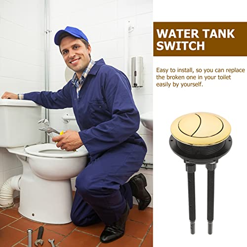 Angoily Dual Flush Valve Replacement Kit for 2-Piece Toilets, Universal Toilet Repair Kit with Push Button, Fill Valve, Gasket & Bolts,Compatible with Glacier Bay Household Accessory Replacemen by Angoily - Used condition - Image 3