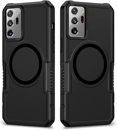 Funda magnética para Galaxy Note 20 Ultra compatible con Magsafe Funda híbrida resistente resistente de alto impacto a prueba de golpes, funda