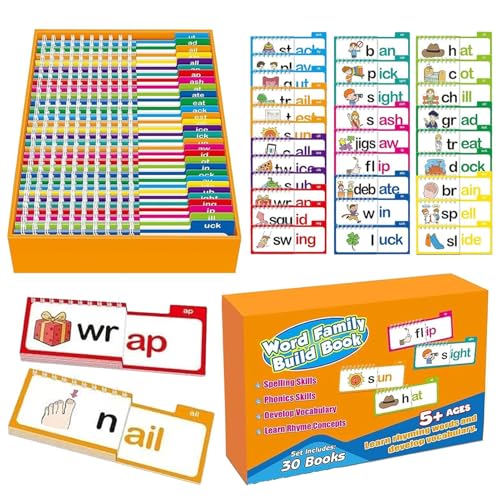 Vocabolario Flashcard Set - Lettura di lettura e flima rima,