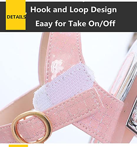 Princess Girls Sandals Summer Rhinestone Flower Bow Kids Non Slip Soft Sole Shoes3