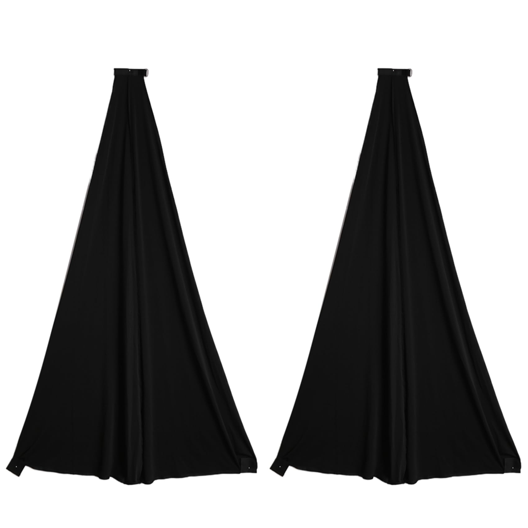 2 supporti per altoparlante, supporto per altoparlante, supporto per scatole, treppiede per DJ, discoteca, sala prova, treppiede per altoparlanti, cover elasticizzata (senza supporto)