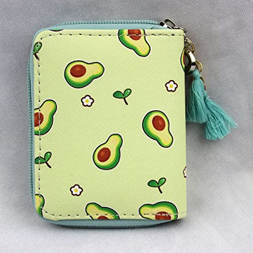MayeBridge Lovely Avocado Pattern Clutch Wallets PU Leather Change Clasp Card Case Wallets Girls Christmas Gift(Avocado0514)3