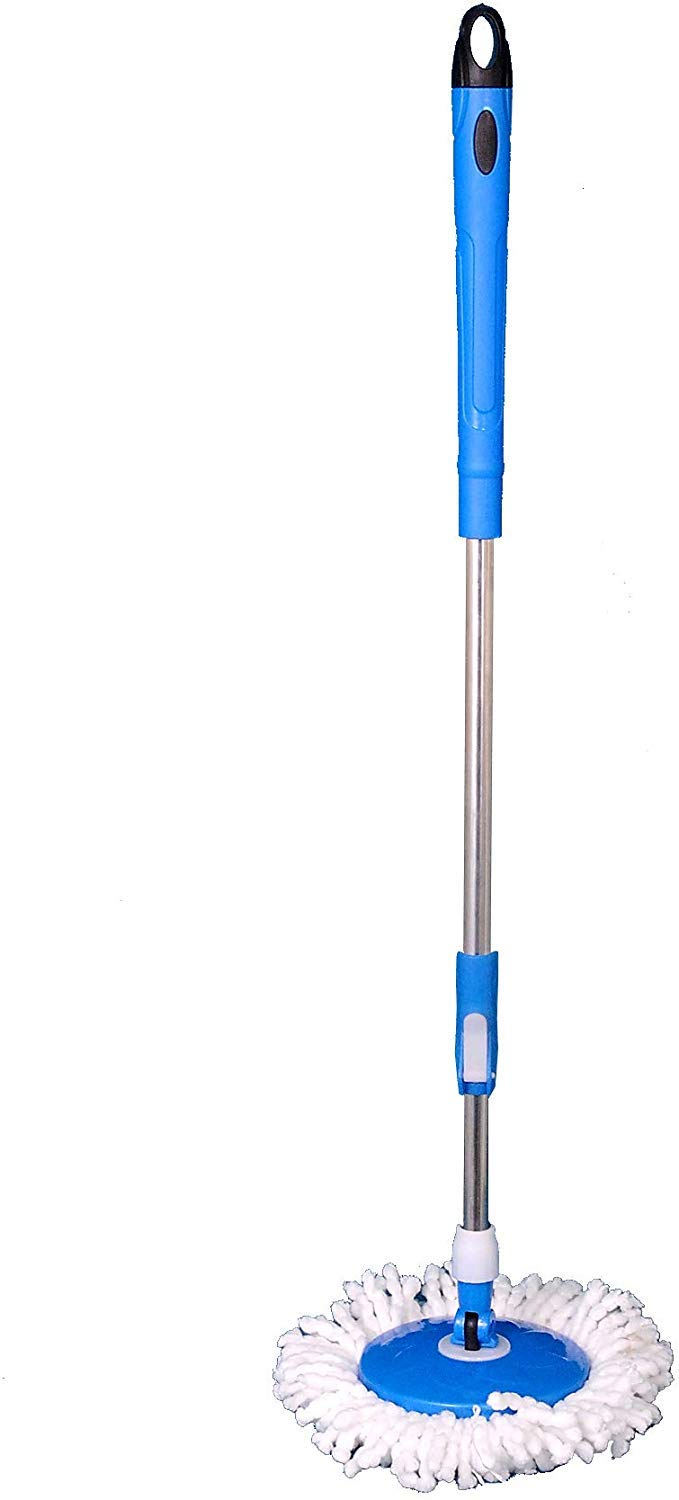 HUMNEED Spin BROOM Handle with Refill (Blue) Amazon.in Home & Kitchen