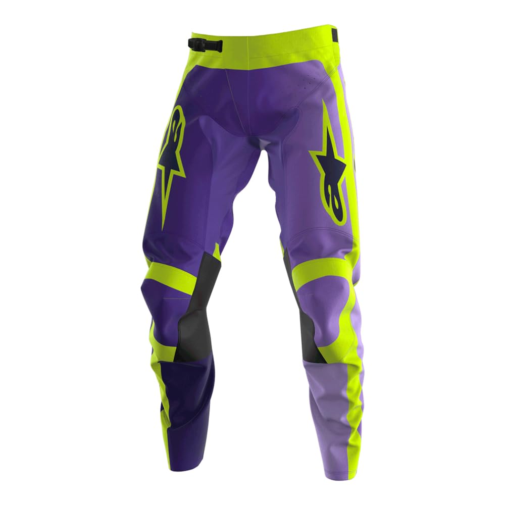 Alpinestars 2026 Racer Portl Pants 36, Purple/Yellow Fluo