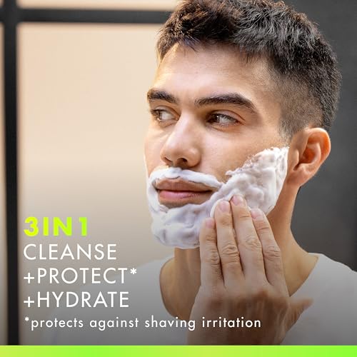 Image of Gillette Labs Rapid Foaming Shaving Gel for Men, Alcohol, Dye and Paraben-Free with Vitamin B3 and Sea Kelp, Cools and Soothes Skin, 7 OZ