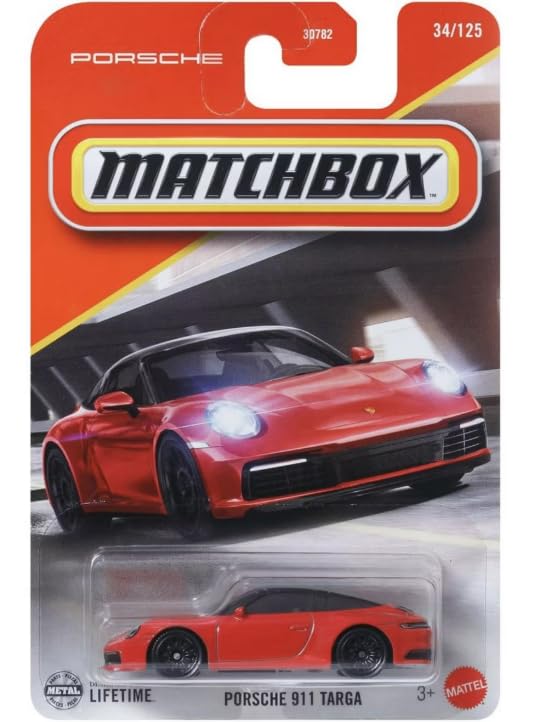 Matchbox Porsche 911 Targa rojo escala 1:64 miniatura 1