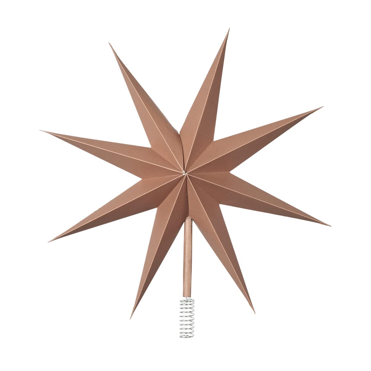 Broste Copenhagen Top Star 70080392 Paper Christmas Tree Topper Indian Tan 30 cm