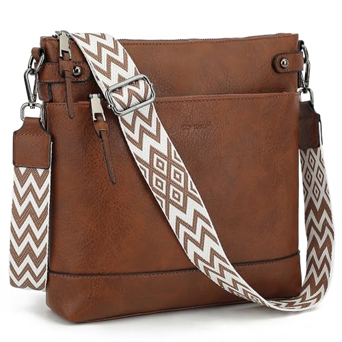 TANTOMI Umhängetasche Damen, Handtasche Damen Mittelgroß Schultertasche Tasche Damen PU Leder Mittelgroß mit 6 Kartenfächern