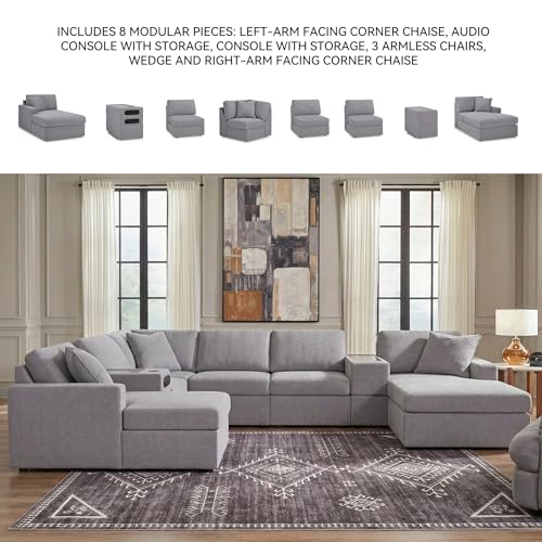 Image of Signature Design by Ashley Modmax 8-Piece Modular Sectional with Chaise