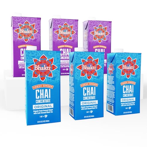 Concentrado de té chai pack de 6 unidades 32 oz miniatura 1