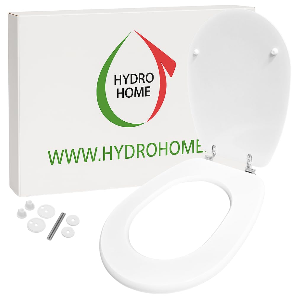 Copriwater Ideal Standard LIUTO Bianco - Cerniera Cromo, Sedile In Legno Rivestito, Qualità Italia - Foto 9