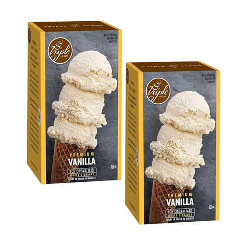 Triple Scoop - Premium Vanilla (2) Ice Cream Mix...