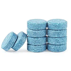 AUTOFRILL 10 Pcs Car Accessories Car Glass Cleaner Detergent Effervescent Tablets, Car Windshield Cleaner Wiper, Car Cleaning Kit, Cleaning Tablets, Car Interior Cleaner Dashboard (10 Pcs)