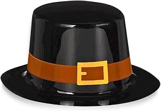 amscan Thanksgiving Pilgrim Top Hat Plastic 1 Pc