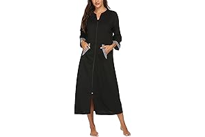 Women's Zipper Robe: Cozy Comfort for Relaxation