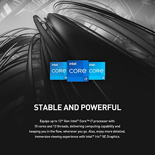 Image of msi Cubi 5 Mini PC: Intel Core i5-1235U, 8GB DDR4 (1x8GB) 2666MHz, 512GB SSD, WiFi 6E, BT 5.2, Thunderbolt Type-C, Dual Display, Energy Efficient, Black, Windows 11Pro: 12M-028US